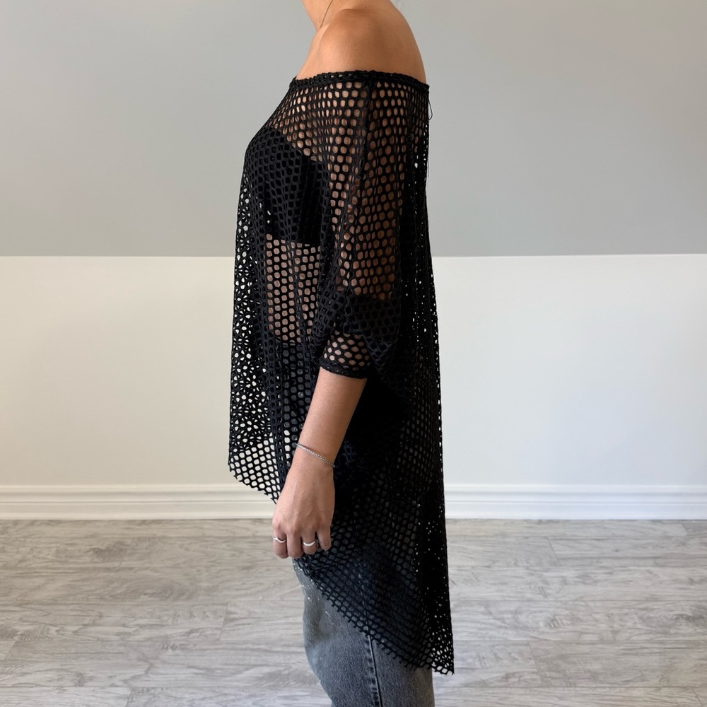 BLACK MESH TOP - Picture 2 of 6
